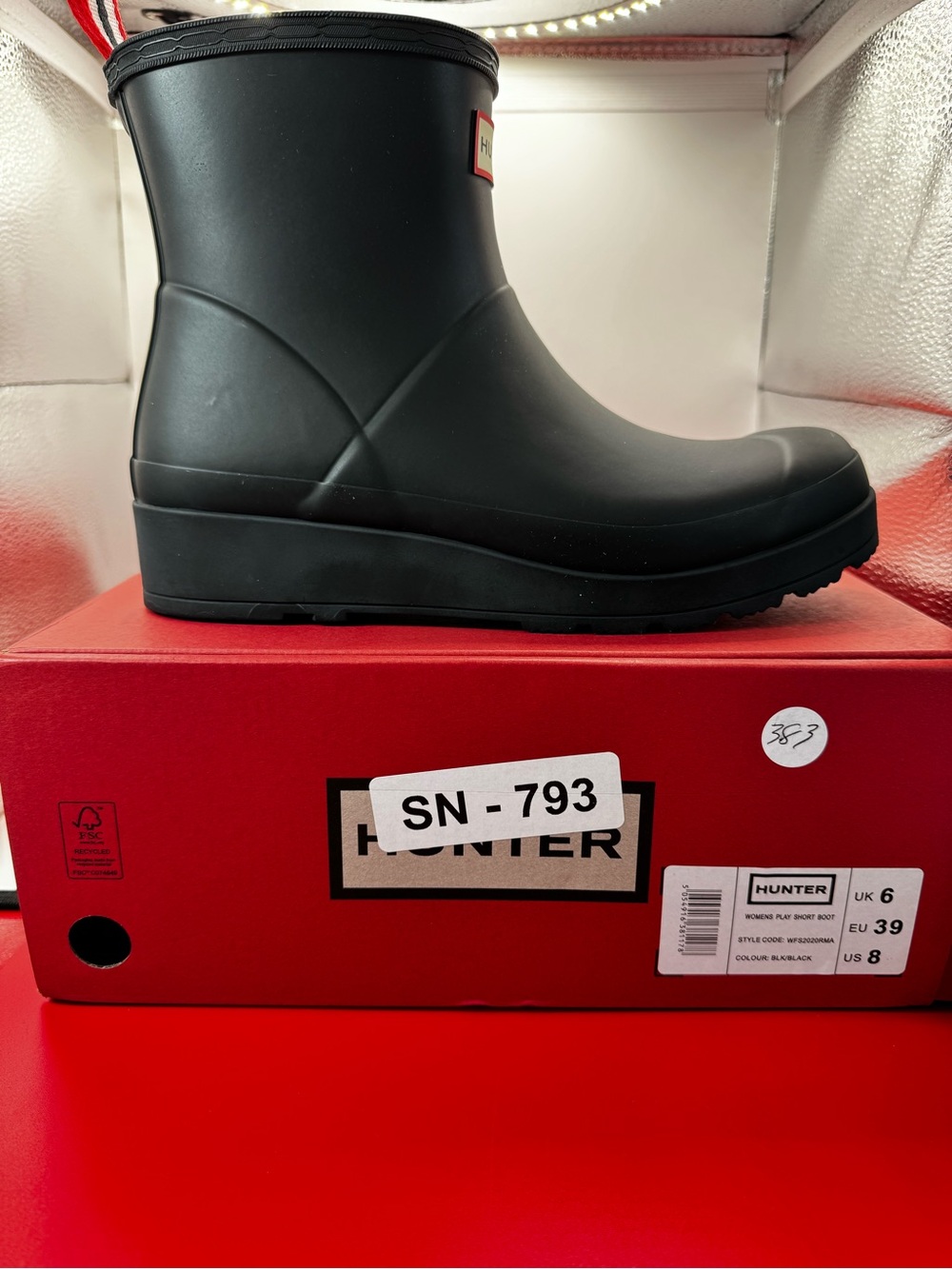 Hunter Women's Short Rain Boots - Black